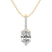 10kt Yellow Gold Lucida Four Prong Lab Grown Diamond Pendant