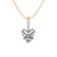 14kt Yellow Gold Lucida Four Prong Lab Grown Diamond Pendant