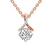 14ct Rose Gold Priscilla Slider Lab Grown Diamond Pendant
