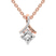 18ct Rose Gold Priscilla Slider Lab Grown Diamond Pendant