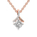14ct Rose Gold Priscilla Slider Lab Grown Diamond Pendant