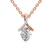 14ct Rose Gold Priscilla Slider Lab Grown Diamond Pendant