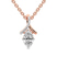 14ct Rose Gold Priscilla Slider Lab Grown Diamond Pendant
