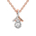 14kt Rose Gold Priscilla Slider Lab Grown Diamond Pendant