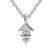 14ct White Gold Priscilla Slider Lab Grown Diamond Pendant