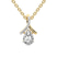 14ct Yellow Gold Priscilla Slider Lab Grown Diamond Pendant