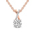 10kt Rose Gold Lou Slider Lab Grown Diamond Pendant