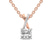 10kt Rose Gold Lou Slider Lab Grown Diamond Pendant