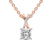 14kt Rose Gold Lou Slider Lab Grown Diamond Pendant