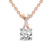 10kt Rose Gold Lou Slider Lab Grown Diamond Pendant