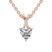 14kt Rose Gold Lou Slider Lab Grown Diamond Pendant