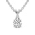 10kt White Gold Lou Slider Lab Grown Diamond Pendant
