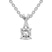Platinum Lou Slider Lab Grown Diamond Pendant