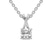 Platinum Lou Slider Lab Grown Diamond Pendant