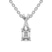 Platinum Lou Slider Lab Grown Diamond Pendant