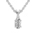 Platinum Lou Slider Lab Grown Diamond Pendant