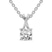 10kt White Gold Lou Slider Lab Grown Diamond Pendant