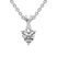 Platinum Lou Slider Lab Grown Diamond Pendant