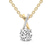 10kt Yellow Gold Lou Slider Lab Grown Diamond Pendant