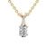 10kt Yellow Gold Lou Slider Lab Grown Diamond Pendant
