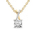 10kt Yellow Gold Lou Slider Lab Grown Diamond Pendant