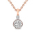 18kt Rose Gold Joan Fashion Lab Grown Diamond Pendant
