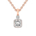 14ct Rose Gold Joan Fashion Lab Grown Diamond Pendant