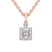 18kt Rose Gold Joan Fashion Lab Grown Diamond Pendant