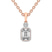 10kt Rose Gold Joan Fashion Lab Grown Diamond Pendant