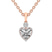 10kt Rose Gold Joan Fashion Lab Grown Diamond Pendant