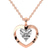 18kt Rose Gold Whispering Love Lab Grown Diamond Pendant