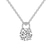 Platinum Love Lock Solitaire Lab Grown Diamond Pendant