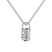 10kt White Gold Love Lock Solitaire Lab Grown Diamond Pendant