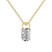 10kt Yellow Gold Love Lock Solitaire Lab Grown Diamond Pendant