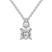 9ct White Gold Paloma Two Stone Dangling Lab Grown Diamond Pendant