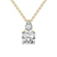 10kt Yellow Gold Paloma Two Stone Dangling Lab Grown Diamond Pendant