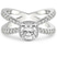 Electra Criss Cross Halo Lab Diamond Ring