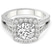 Rosalind Split Shank Halo Lab Diamond Ring