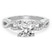3.67 Ct Radiant Cut Lorene Twisted Shank Lab Diamond Ring in Platinum