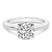 Agnes Criss cross Prong Solitaire 2mm Lab Diamond Ring