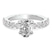 Caitronia Floating Side Stones Lab Diamond Ring