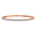 14kt Rose Gold Oval Serenity Sunlit Yellow Lab Diamond Openable Bangle Bracelet (2 Ct. Tw.)