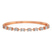 Emerald & Oval Fusion Lab Diamond Openable Bangle Bracelet