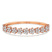 Pear Petal Lab Diamond Openable Bangle Bracelet