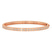 14kt Rose Gold Round Glow Classic Lab Diamond Openable Bangle Bracelet (5 Ct. Tw.)
