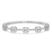 Emerald Embrace Lab Diamond Openable Bangle Bracelet