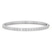 14ct White Gold Round Glow Classic Lab Diamond Openable Bangle Bracelet (2 Ct. Tw.)