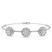 Spiral Eleve Round Lab Diamond openable bracelet