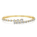 Emerald Pear Symphony Lab Diamond Openable Bangle Bracelet