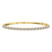 14kt Yellow Gold Oval Serenity Lab Diamond Openable Bangle Bracelet (1 Ct. Tw.)